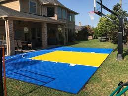 30x30 basketball half court floor kit