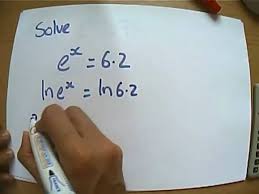 solving equations involving e and ln