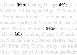 Exercise Bibliography Web Safe Font Typographic Web Design 3