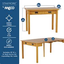 meco stakmore solid wood traditional