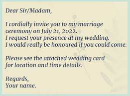 wedding invitation messages to boss