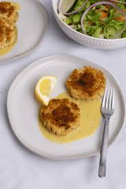healthy crab cakes with lemon dill