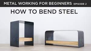 how to bend steel into benches