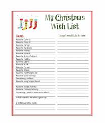 43 Printable Christmas Wish List Templates Ideas