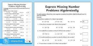 Solve Simple One Step Equations