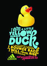 —kelly hirst, a.k.t collectibles llc. Badeenten Werbung Von Adidas Rubber Duck Bathroom Rubber Duck Quote Duck Quotes