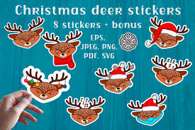 46 Christmas Svg Deer Eps