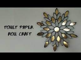 wall decoration with toilet paper rolls