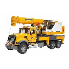 mack granite liebherr crane truck toy