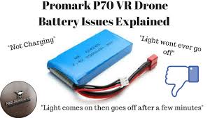 promark p70 vr drone battery issues