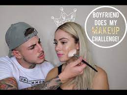 boyfriend does my makeup challenge
