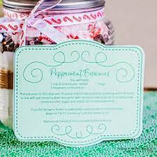 homemade peppermint brownie mix in a