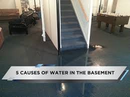 5 Causes Of Water In The Basement