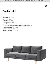 Ikea 3 Seater Sofa Furniture Home