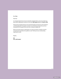 resignation letter template in word