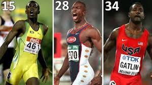 fastest 200m time recorded at every age