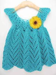 tulip chevrons baby dress free crochet