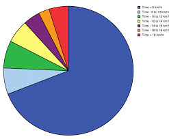 Pie Chart Representing The Time Spent In Speed Zones Across