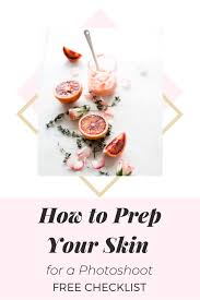 prep your skin before a photoshoot