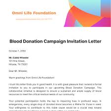 blood donation caign invitation