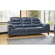 scs living conlon leather 3 seater sofa