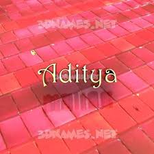 preview of red tiles 3d name for aditya