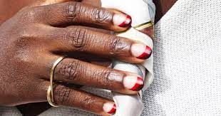 french dip manicure is new trend with a