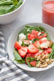 strawberry spinach salad strawberry