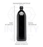 What size is a 1 liter bottle?