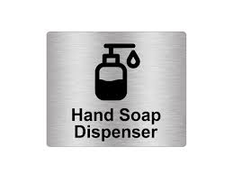 Hand Soap Dispenser Sign Adhesive