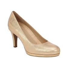 Womens Naturalizer Michelle Pump Size 7 M Gold Leather