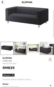 Ikea Sofa 2 Seater Klippan Furniture