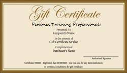 Fantastic Personal Gift Certificate Template Pattern