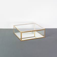 Large Square Glass Display Case With