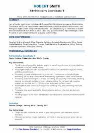 This is a model job description reflecting a sample of typical duties. Administrative Coordinator Resume Samples Qwikresume