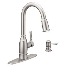 moen noell single handle pull down sprayer kitchen faucet with with regard to moen white kitchen faucet