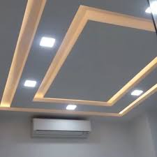 white designing gypsum ceiling
