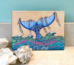 Tails Of The Sea Ceramic Tile Wall Art