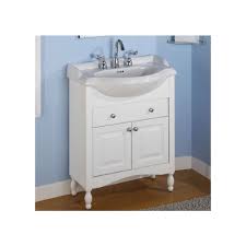 Narrow cabinet depth means this vanity packs a gorgeous punch in any small space. Windsor 26 Narrow Depth Bathroom Vanity Base Base Finish White