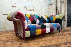 worthing patchwork chesterfield sofa