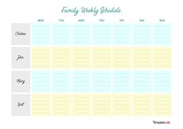 weekly calendar templates word excel