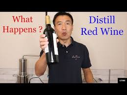 what happens distilling red wine