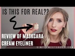 review of maskcara s cream eyeliner