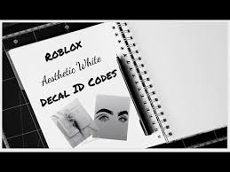 roblox aesthetic white decal id codes