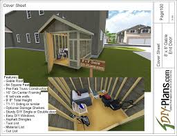8x8 Small Garden Shed Plan Door On End