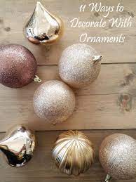 decorate with christmas ornaments
