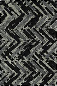 hand tufted charcoal modern rug