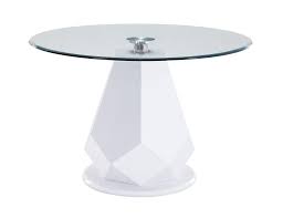 glass top round dining table glass top