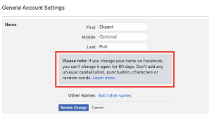 Tap an option to select it as your name's appearance. Change Facebook Name Before 60 Days Easy Method