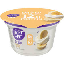 fit greek nonfat yogurt banana cream